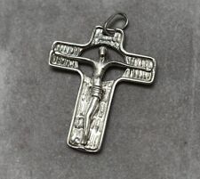 Sterling Silver 925 3D crucifix Christian Cross 2” 7.2G Estate Found picture