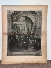 27” x 21” Photograph 1884 President Lincoln & Union Generals Travelers Insurance picture