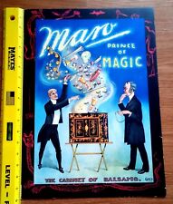 Maro the Magician Cabinet of Balsamo orig. Litho c. 1905 VG Window Card picture