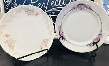 Vintage Fine China German Plates dish flowers 8 1/2