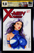 X-MEN RED #1 CGC SS 9.8 ORIGINAL ART SKETCH PSYLOCKE WOLVERINE ROGUE GAMBIT X-23 picture