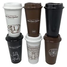 Original First Starbucks Pike Place Reusable Hot Cup 6-pack 16oz Logo Storefront picture