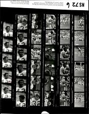 LD323 '72 Orig Contact Sheet Photo CHARLEY TAYLOR J. PARDEE REDSKINS - CARDINALS picture