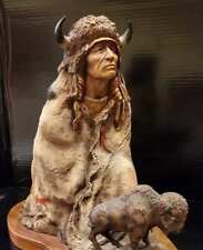 Neil J Rose Visionary buffalo sculpture native american limited edition signed picture