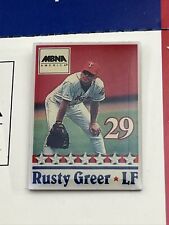 Rusty Greer Texas Rangers 1998 MBNA Commemorative MLB Baseball Lapel Hat Pin picture