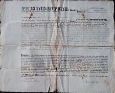 Original Indenture Jan 1825, Edward Hardin to Peter Getman 8 acres Palatine, NY picture
