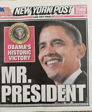 Lot/7 Obama Election Coverage 11/05/2008, NY Post, USA, Daily, 3-CT Post, NH Reg picture
