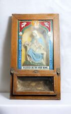 Antique Vaticum Catholic Pieta Shadow Box Altar Sick Call Last Rights picture