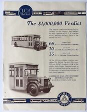 Vintage ca. 1930 A.C.F. American Car Foundry Bus Motor Coach Advertising sheet picture