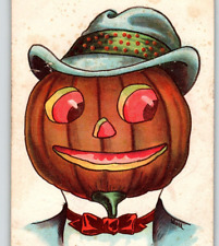 Halloween Postcard Fantasy Goblin Man Bernhard Wall 1912 Some Pumpkin Fantasy picture