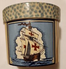 Vintage Pine Ridge Pottery Knights Of The Templar Sailing Ship picture