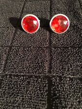 RED REFLECTOR Jewels  LICENSE PLATE BOLTS REFLECT 1/4 MILE BRILLIANT TWO PIECES picture