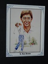 1989 BIRCHGREY CARD GOLF PANASONIC EUROPEAN OPEN #6 KEN BROWN SCOTH picture