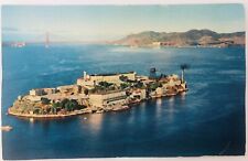 Vintage San Francisco California CA Ariel View Alcatraz Golden Gate Bridge picture