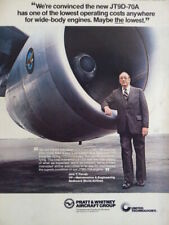 9/1978 PUB PRATT & WHITNEY JT9D-70A ENGINE SEFRONT WORLD AIRLINES JERE FERRAH AD picture