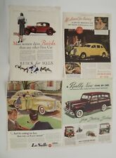 Lot of 4 Vintage U.S. Car Advertisement picture