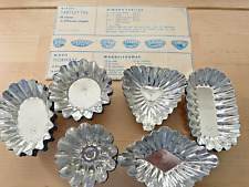 36 Vintage Swedish Tartlet Tins 6 Different Shapes 6 of each picture