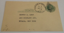 NOVEMBER 1948 MAINE CENTRAL VANCEBORO & BANGOR TRAIN #8 RPO POST CARD picture