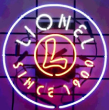 US STOCK Lionel Since 1900 Shop Glass Neon Light Sign Bar Gift Man Cave Custom picture