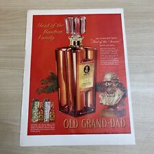 Old Grand Dad Bourbon Royal Decanter 1960 Vintage Print Ad Life Magazine picture