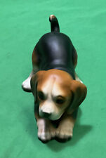 VTG N'ORLEANS Japan Porcelain DOG BEAGLE FIGURINE 4” X 5.5” picture