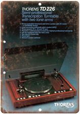 Thorens TD226 Transcription Turntable Ad Vintage Reproduction  Metal Sign D122 picture