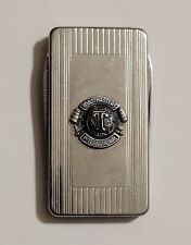 Vintage Imperial Silver Tone Toastmaster International Money Clip Pocket Knife  picture
