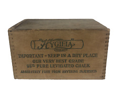 Vintage Old Faithful Hygieia Dovetail Wooden Box Advertising American Crayon Co. picture