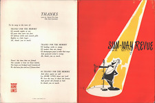 1965 S.S. HOMERIC vintage cruise ship musical revue program SUN-WAY, WEST INDIES picture