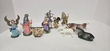 Vintage Creche Nativity Fontanini Depose & Unbranded Italy Lot of 12 picture