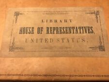 Original US House Of Representatives Book 170 Years Old Univ Of Virginia Law picture