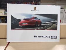 2017 Porsche 911 GTS Hardcover Brochure Prospekt Catalogue Depliant GERMAN (Z1) picture