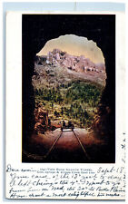 c1920's Granite Tunnel View Colo. Springs & Cripple Creek Short Line Postcard picture