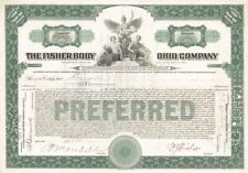 Frederic John Fisher - The Fisher Body Ohio Co. - Stock Certificate - Autographe picture