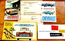 1962 Chevrolet Truck 4 COLOR Brochures a- Brazil - Spanish - Excellent Condition picture