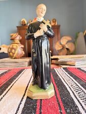Vintage SAINT GERARD Catholic Religious Chalkware Statue picture