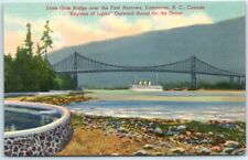 Postcard - Lions Gate Bridge over the First Narrows, Vancouver, B.C., Canada picture