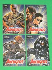 2006 MARVEL ULTIMATE AVENGERS PROMO 4 CARD SET NICK FURY BLACK PANTHER WIDOW picture