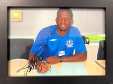 Louis Saha - Everton, Fulham, Manchester Utd Framed & Signed 7
