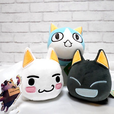Doko demo Issyo Toro Kuro Sora nesoberi Ball Chain Mascot Plush 3 cat 6' rare picture