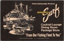 Vintage COCOA BEACH, Florida Postcard BERNARD'S SURF RESTAURANT c1950s Unused picture