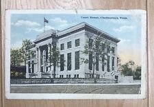 Vintage 1918 Court House Chattanooga TN Tennessee Postcard Linen picture