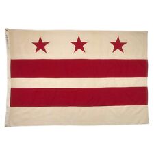 Large Vintage Cotton Sewn Washington DC Flag Cloth USA American Capital Columbia picture