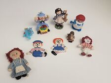 Raggedy Ann and Andy Figurine / Doll Lot of 9 Rare Wind Up Plastic Resin picture