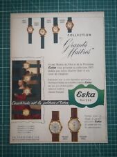 tf507 beautiful OLD ADVERTISEMENT 1950 Eska watches picture