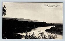 Milford PA, Delaware River, Scenic View, Pennsylvania Vintage Postcard picture