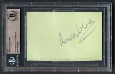 Ronald Coleman d1958 signed on 2-10-48 autograph 2x3 cut Actor A Double Life BAS picture