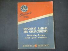 GE General Electric  Receiving Types Important Ratings & Characteristics picture