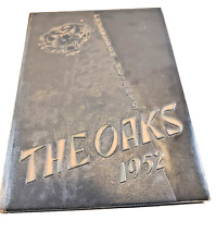 Vintage 1952 MUSKEGON HEIGHTS MI HIGH SCHOOL Photo Annual YEARBOOK The Oaks picture