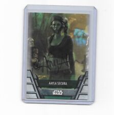 Topps Star Wars holocron series Auto Aayla Secura Amy Allen jedi-12 picture